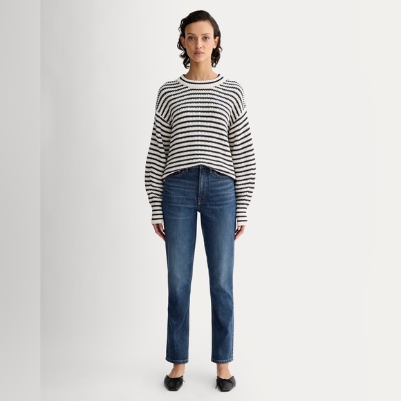 NWT Everlane Original Cheeky Jean Medium Indigo Wash size 23R - Picture 1 of 14